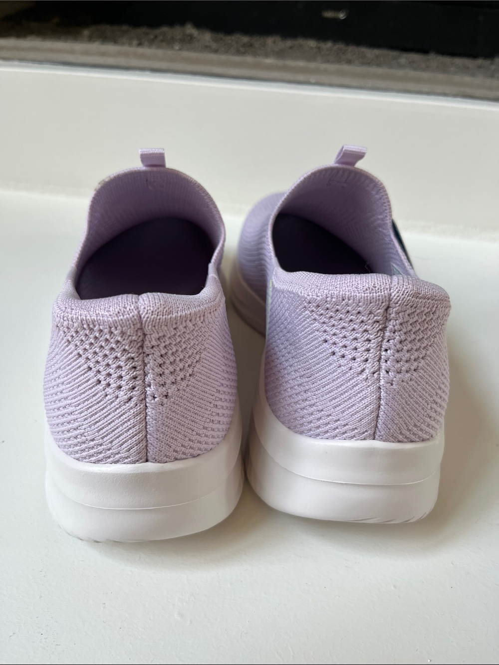 Skechers Women's Slip-On Stretch Knit Sneakers - Light Purple - Picture 5 of 12